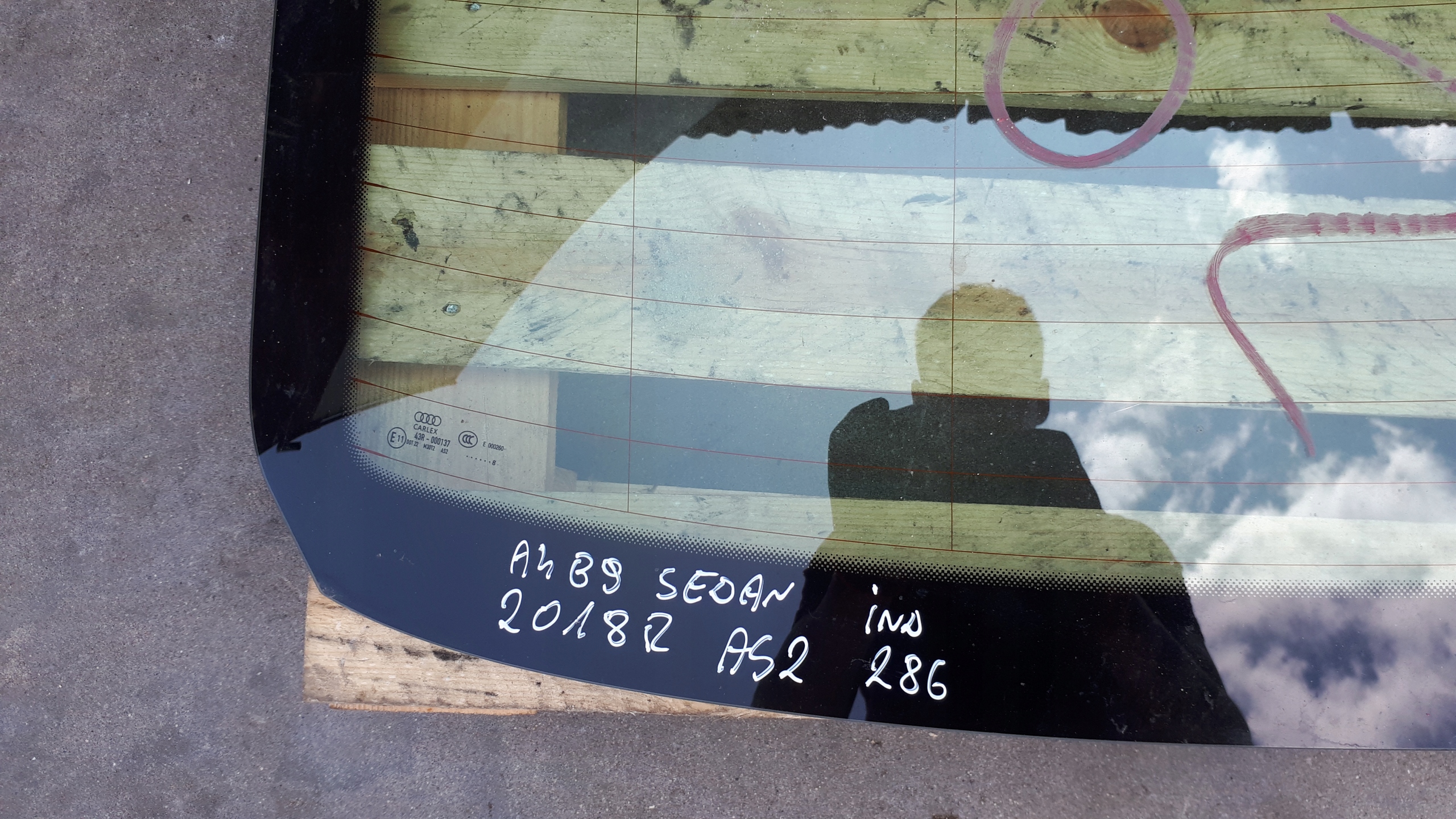 A4 B9 8W S4 window bodywork rear part sedan AS2 18R