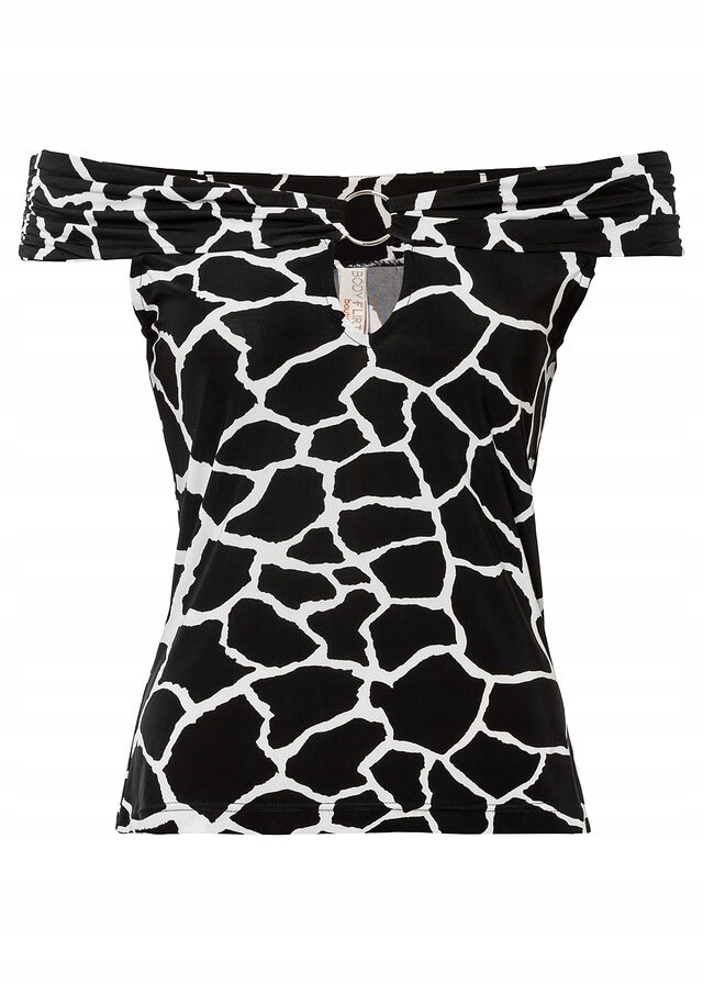 36/38 Bonprix M82 BPC BLUZKA Z ODKRYTYMI RAMIONAMI M82 gay