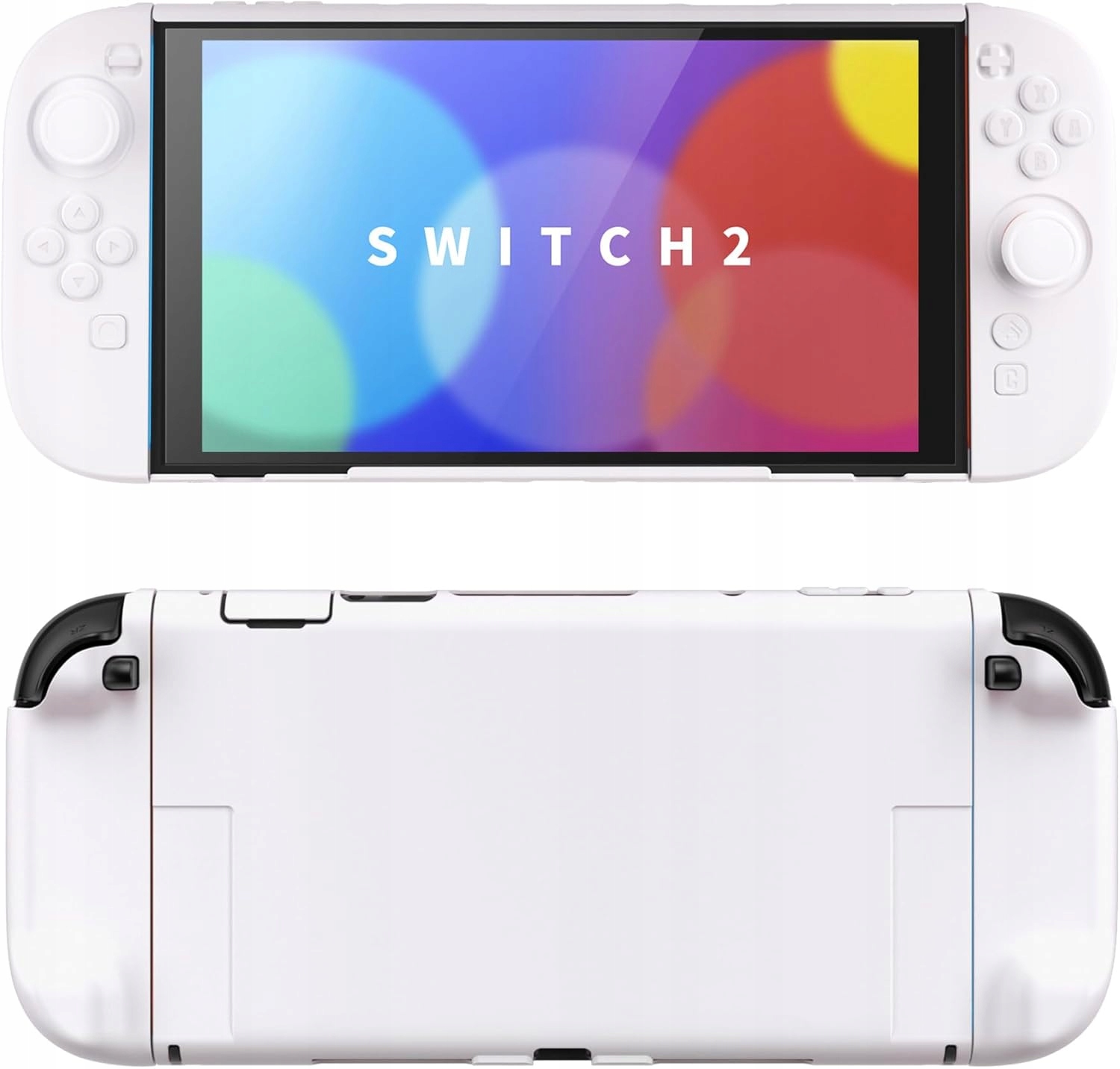 ETUI OCHRONNE TWARDE DO NINTENDO SWITCH 2 Z PODSTAWKĄ I UCHWYTEM BIAŁY