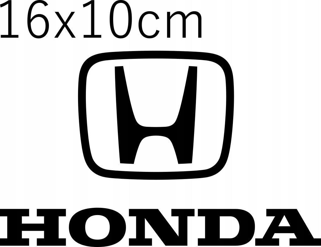 

Naklejka na samochód Honda logo i napis 16x10cm