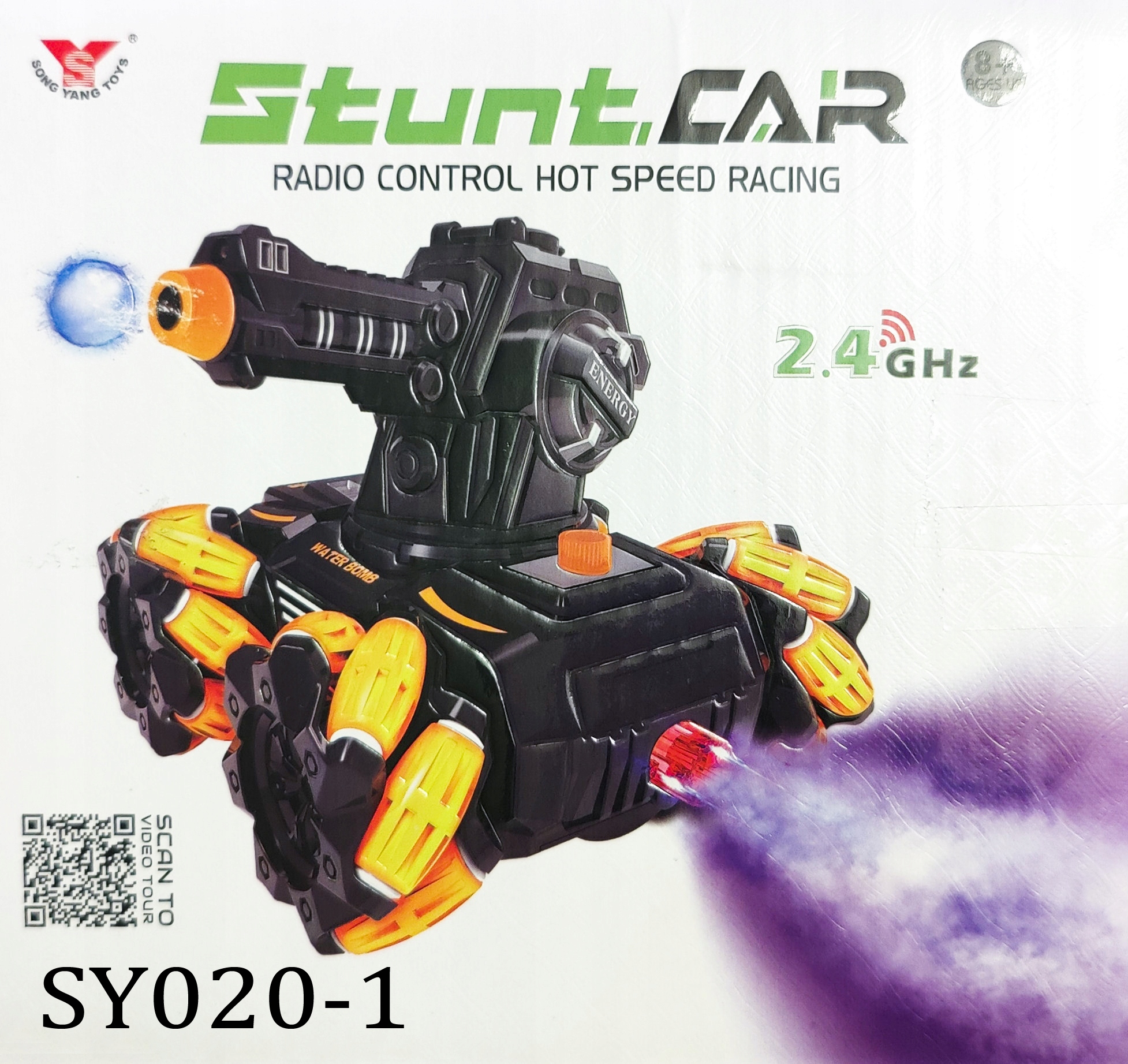 CZOŁG STEROWANY GESTAMI KULE WODNE SZTUCZNY DYM Marka inna