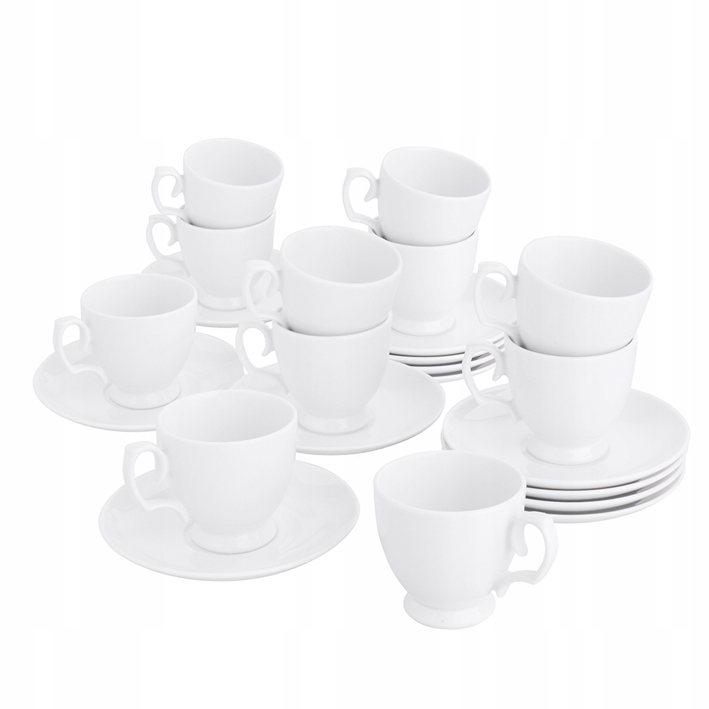 

Zestaw Do Kawy Espresso Filiżanki Spodki 12 osób