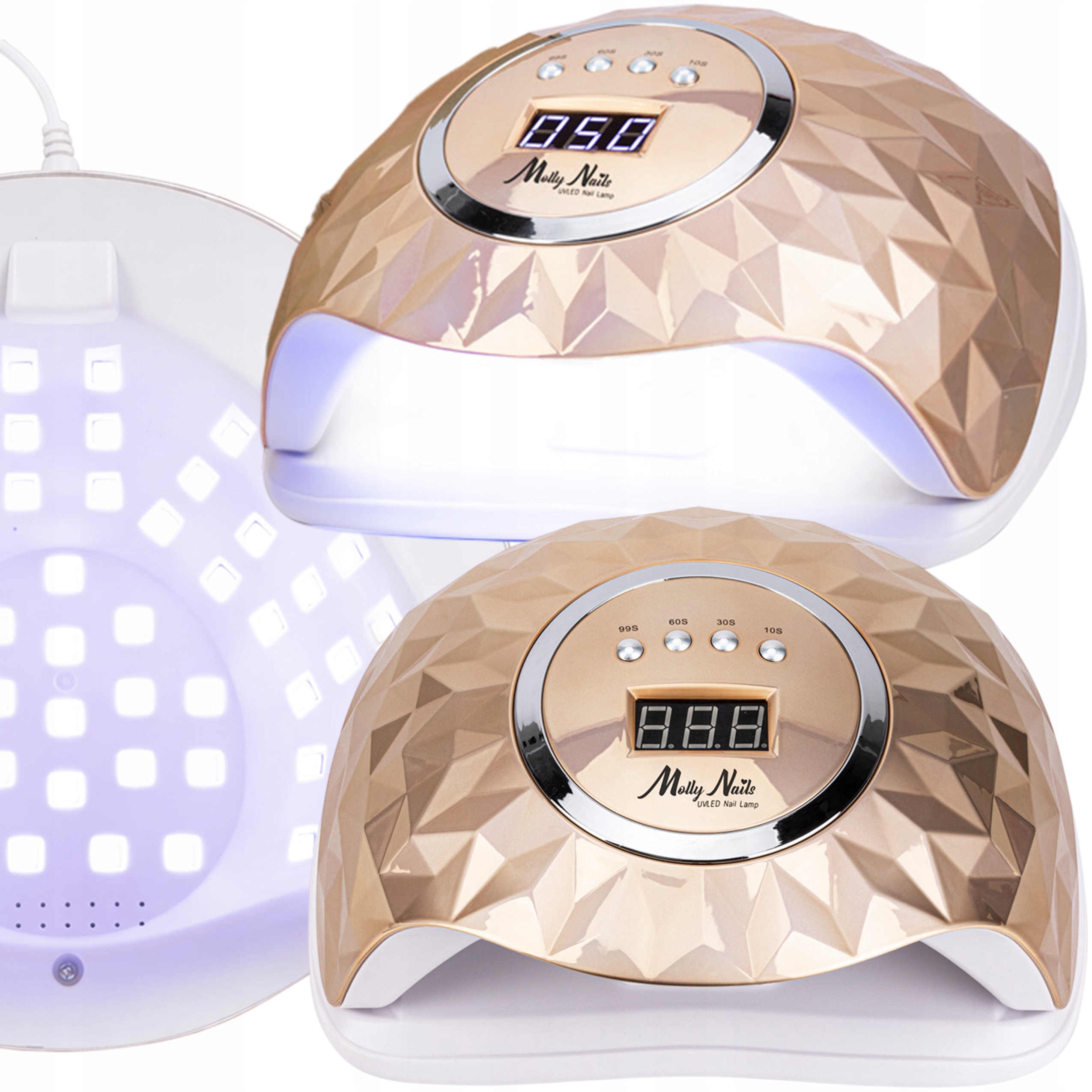 Profesionální Uv/led Lampa na Nehty Mollynails Y13 248W Výkonná pro Hybridní Laky