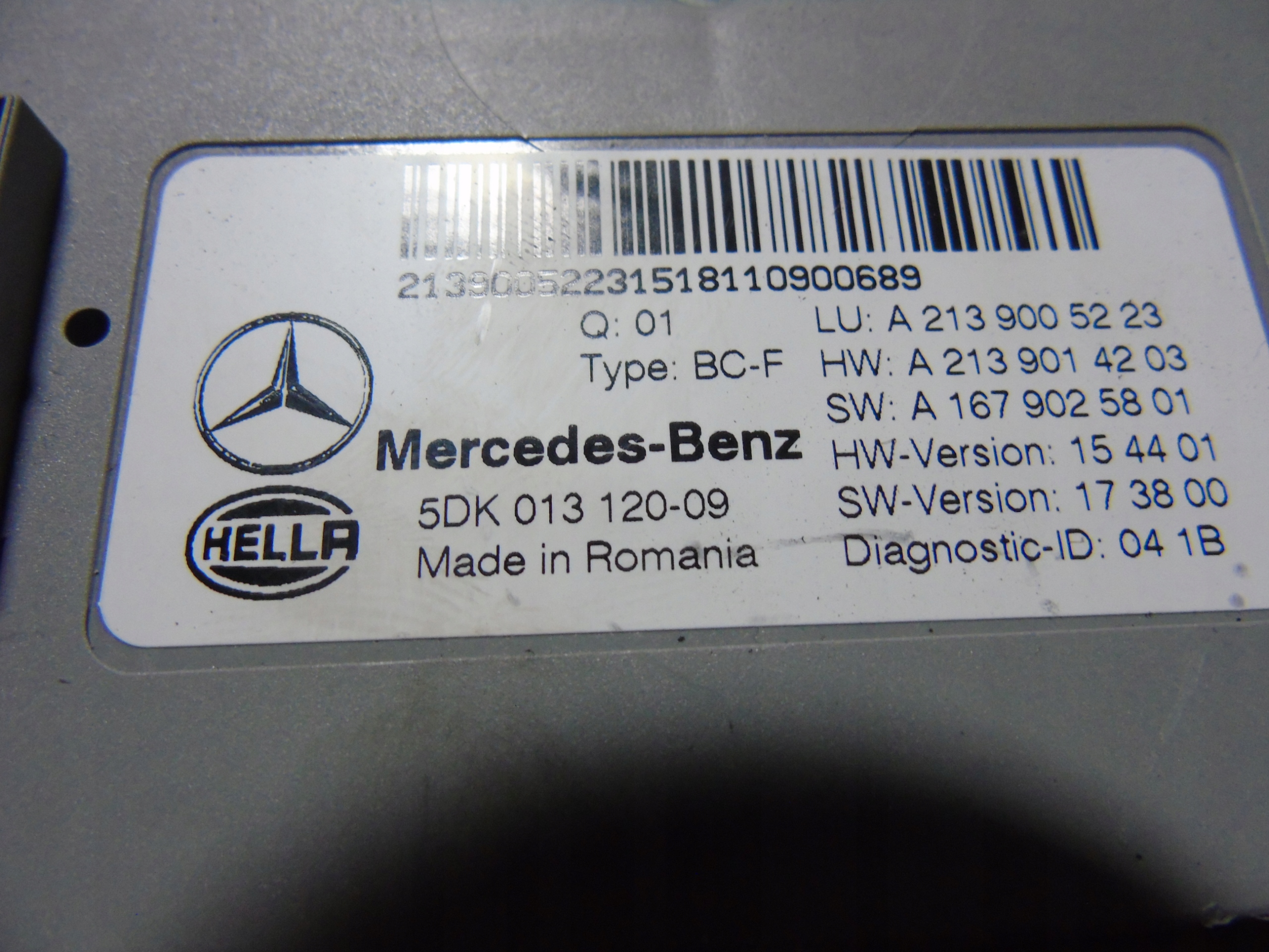 Unité commande confort SAM MERCEDES W213 W257 W290 W238 1 9