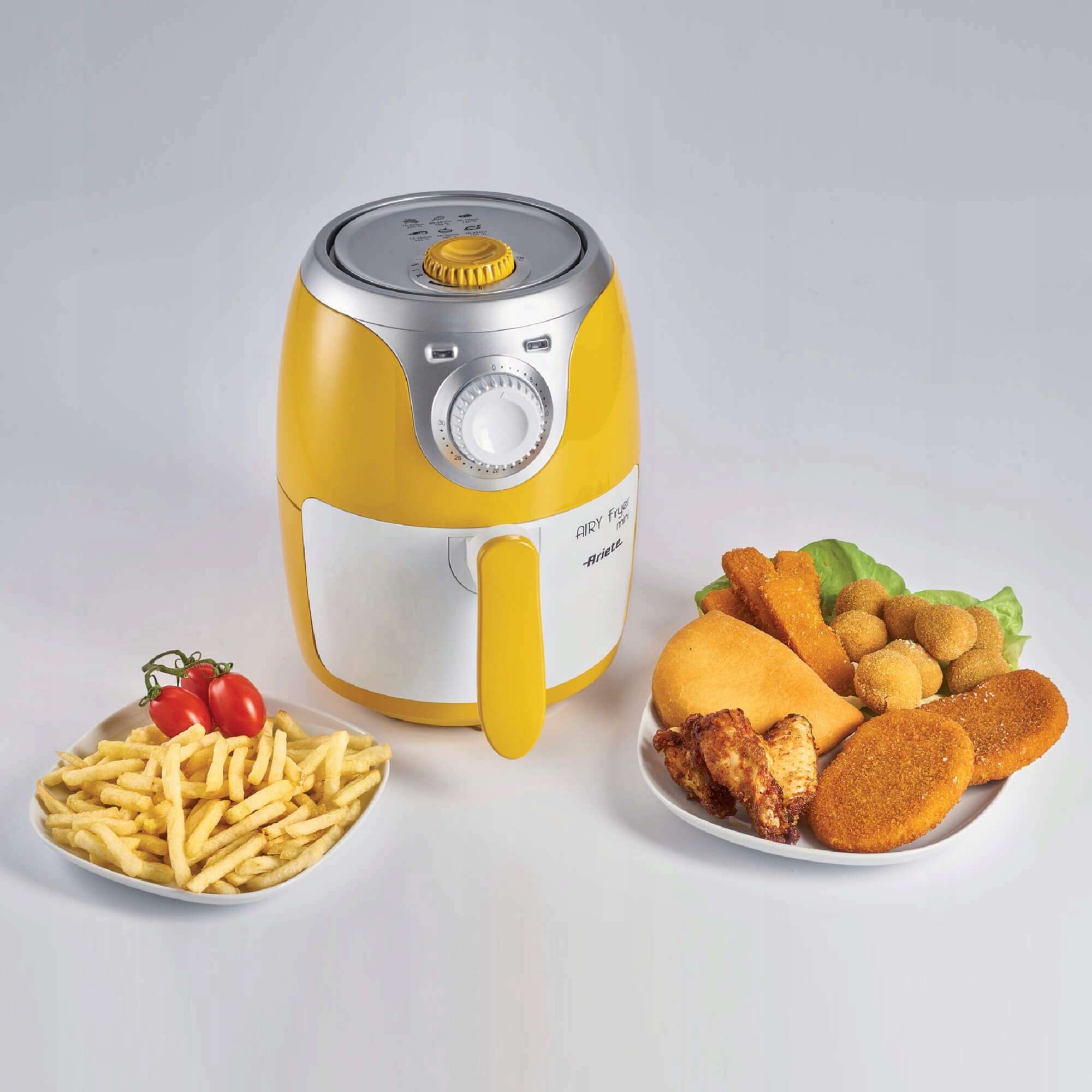 ARIETE Frytkownica Beztłuszczowa Mini 2L 1000W Antyadhezyjna Żółta Wersja 2 — miniatura 3