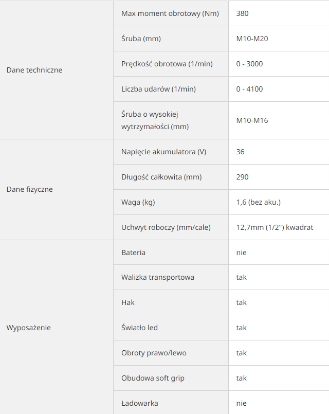HIKOKI KLUCZ UDAROWY AKUMULATOROWY WR36DH W2Z EAN (GTIN) 4966376410644