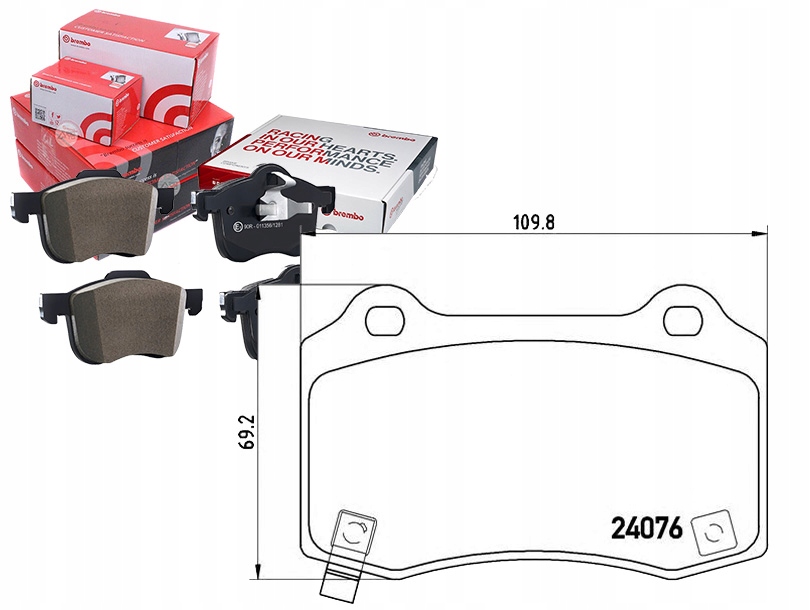 Brep 11 024 Brzdové Destičky Chrysler 300C SRT8 05- Asistent řidiče #33