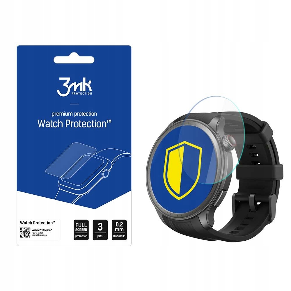 3 szt. Szkło hybrydowe na ekran do Amazfit Balance 3mk Watch Protection