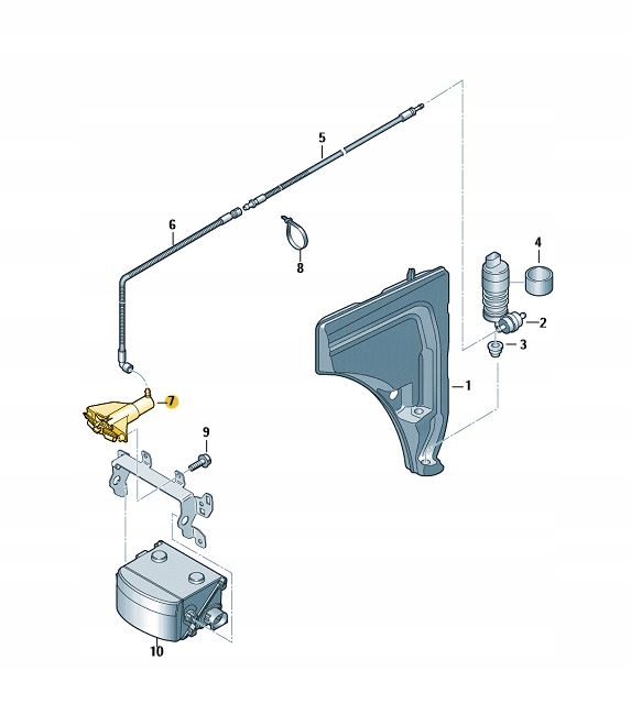 Audi OEm8955185a форсунка омывателя