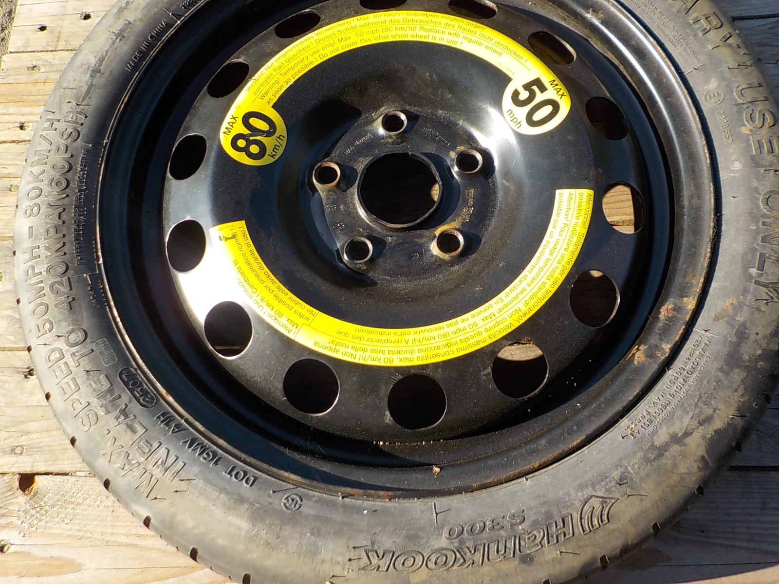 AUDI A3 III 8V Roue de secours R16 5x112 1K0601027F