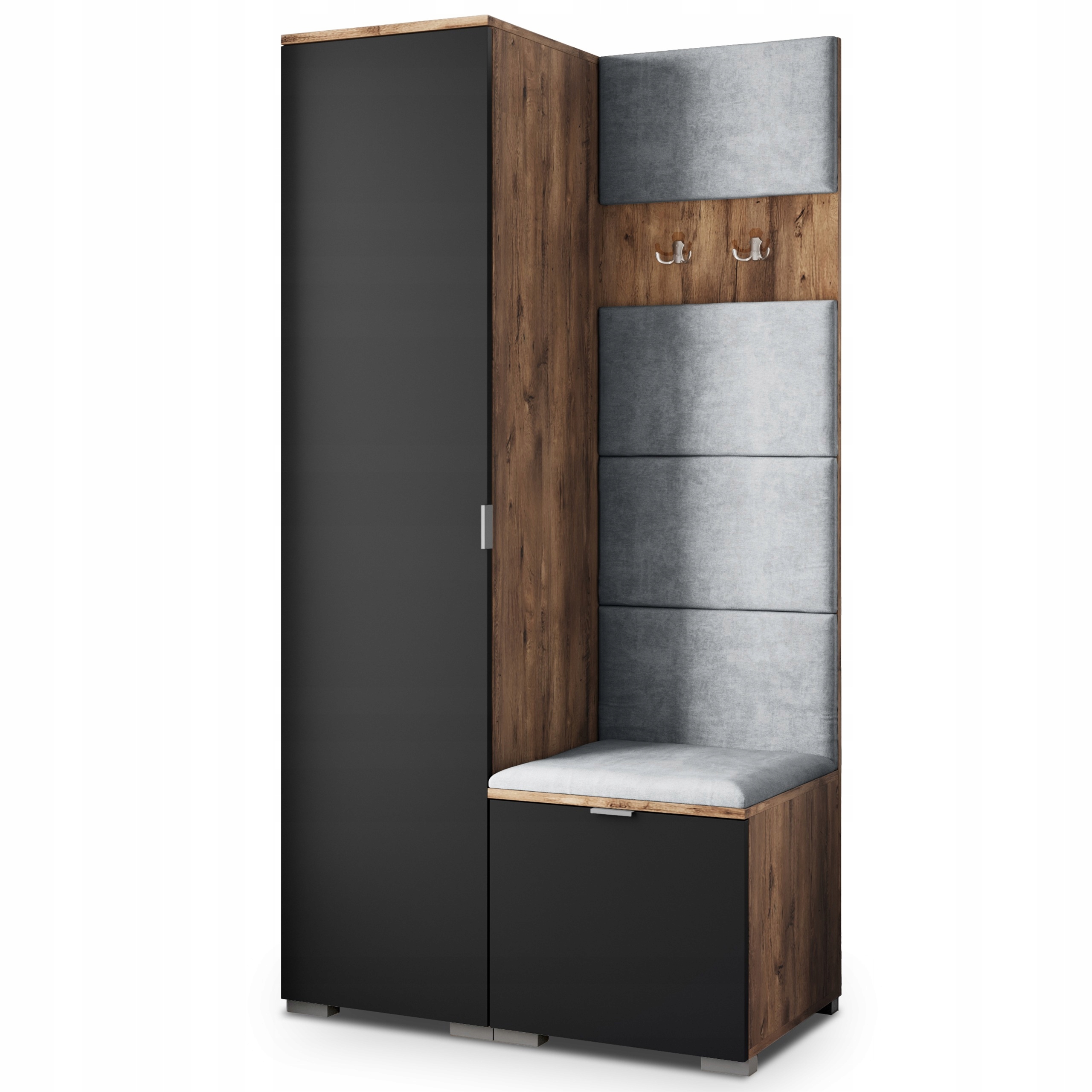 Šatní skříň Lori 95/181/51 cm Skříň do předsíně Moderní dub lefkas