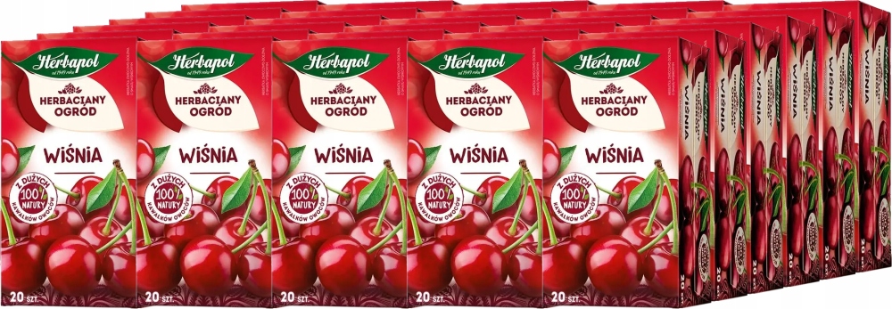 Herbapol Wiśnia herbata herbatka Owocowa herbaciany ogród 20 Saszetek x30