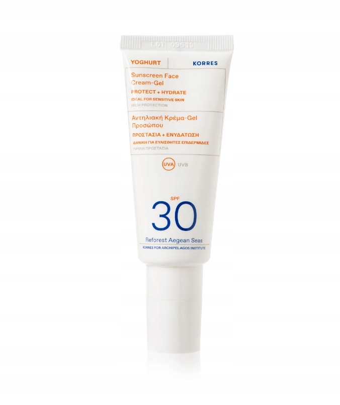 Korres Yoghurt ochranný krém na obličej s ochranným faktorem Spf 30