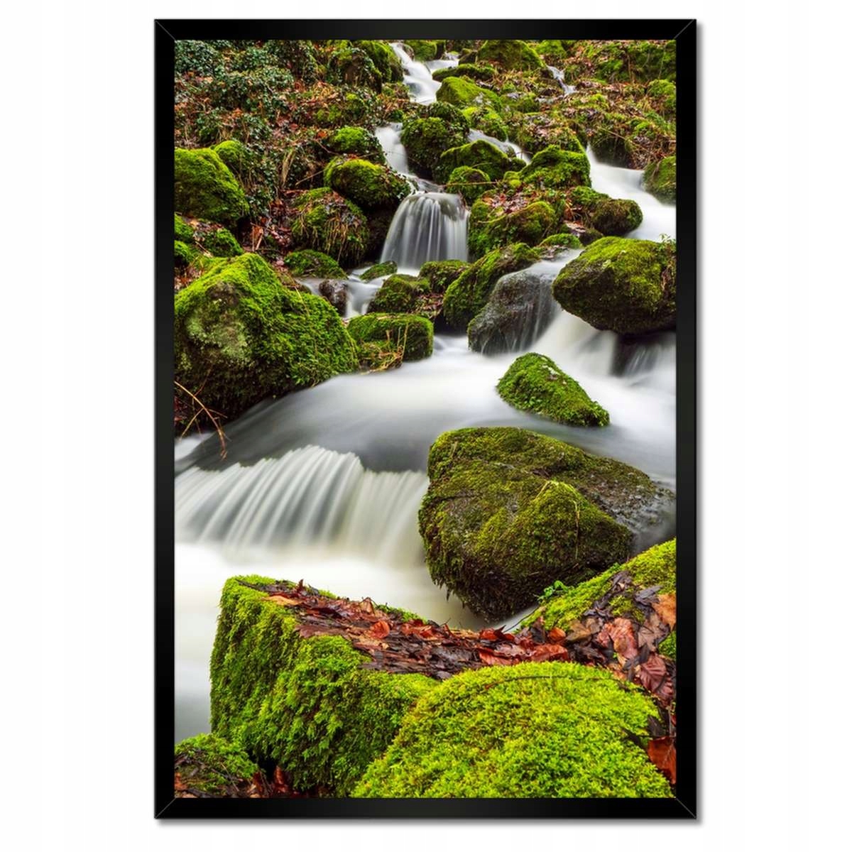Plakáty v rámu 40x60 Horská krajina s rvoucím potokem Potok v horách