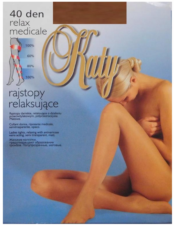 

Katy Medicale 40 den przeciwżylakowe mat beige 5