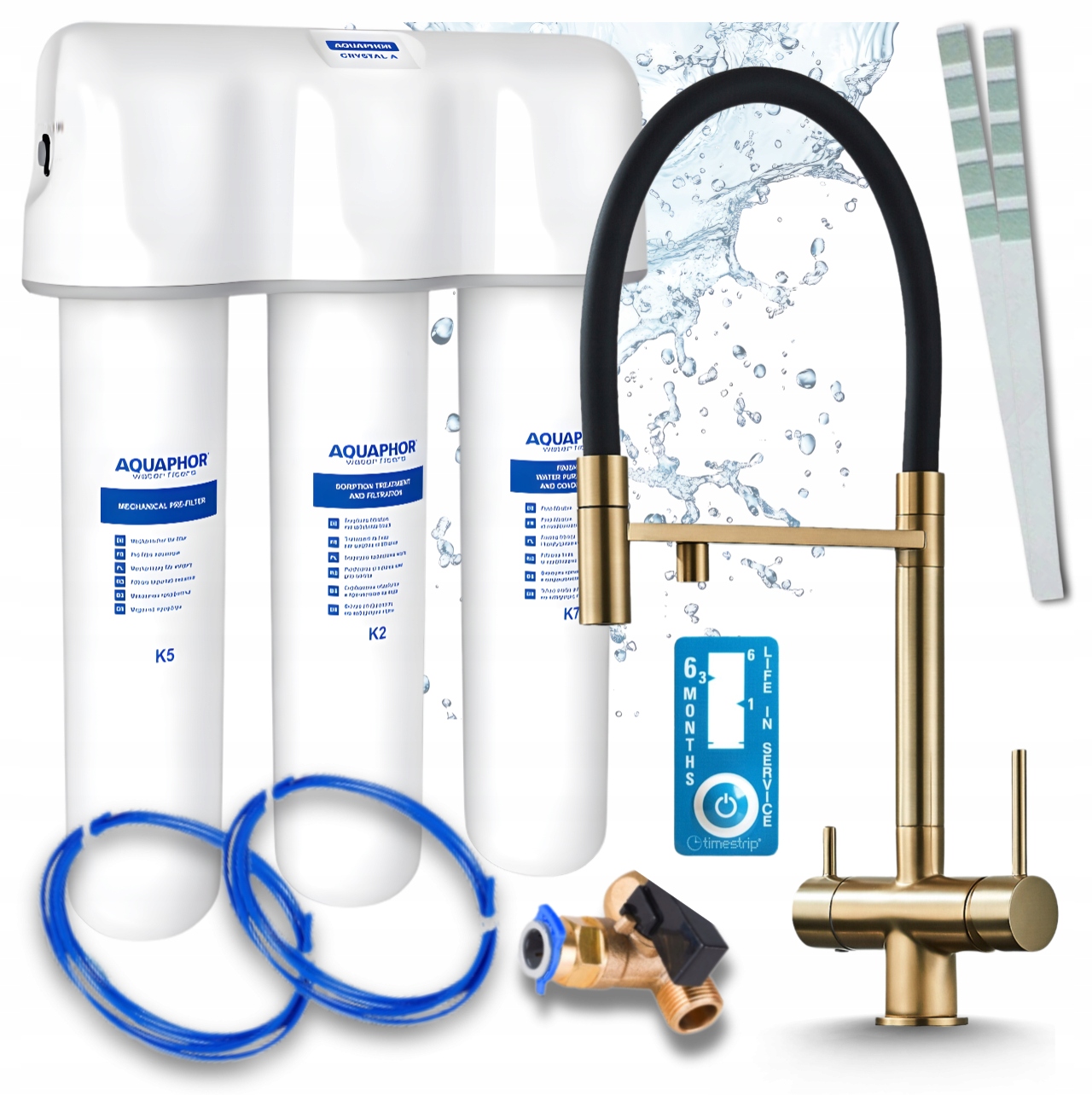 Systém Filtrace Pitné Vody Aqaphor Křišťál A I Stojánková 3-CESTNÁ Baterie