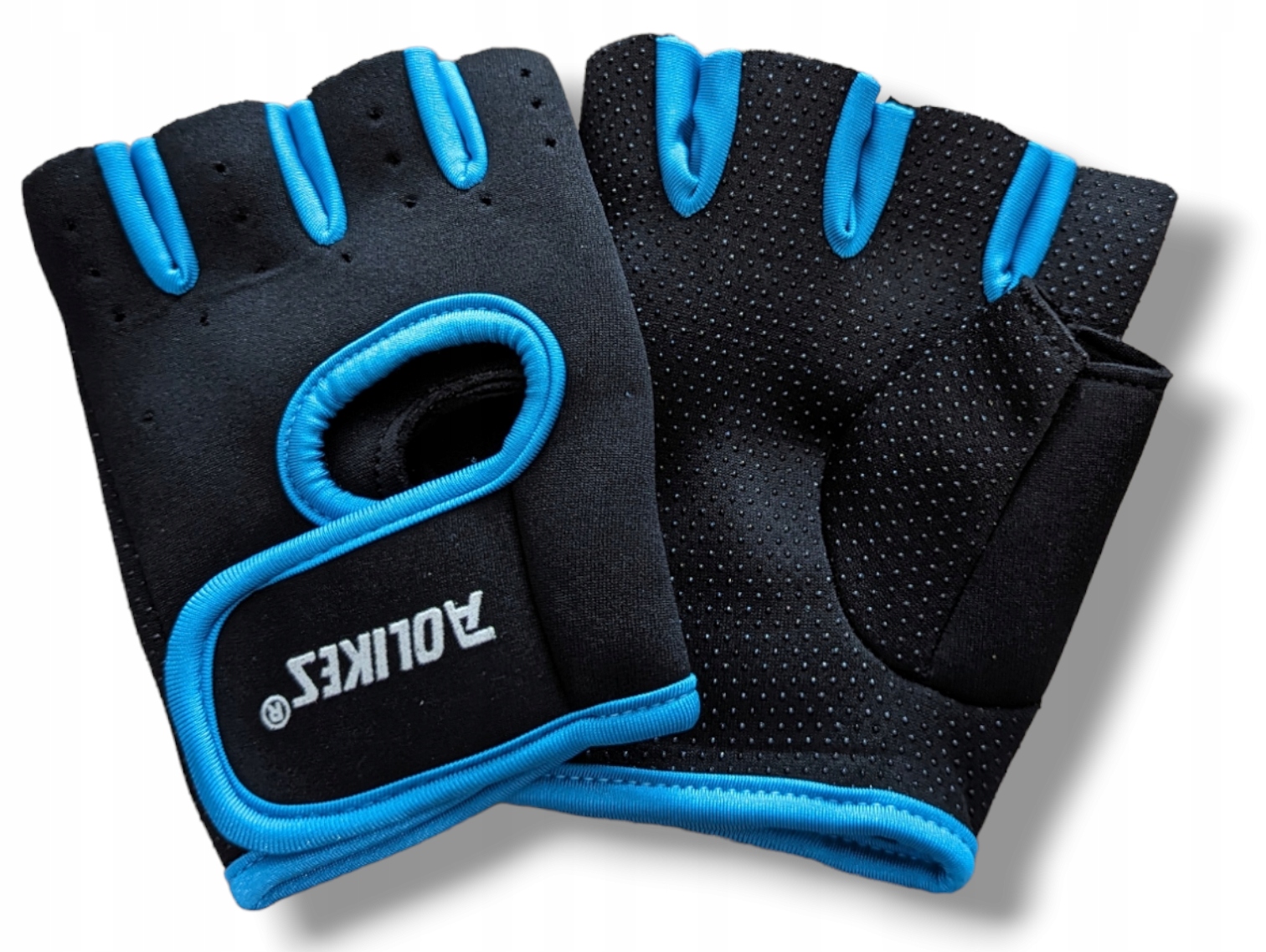 RĘKAWICZKI SPORTOWE DO ĆWICZEŃ NA SIŁOWNIĘ FITNESS ROWEROWE NORDIC WALKING Materiał dominujący poliester