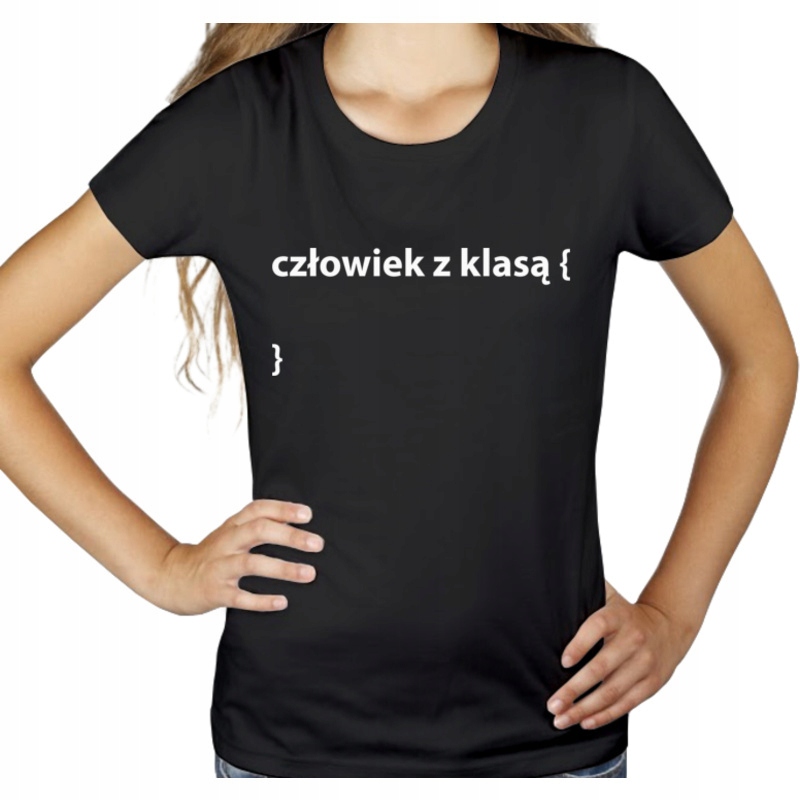

Człowiek klasą programista koszulka prezent