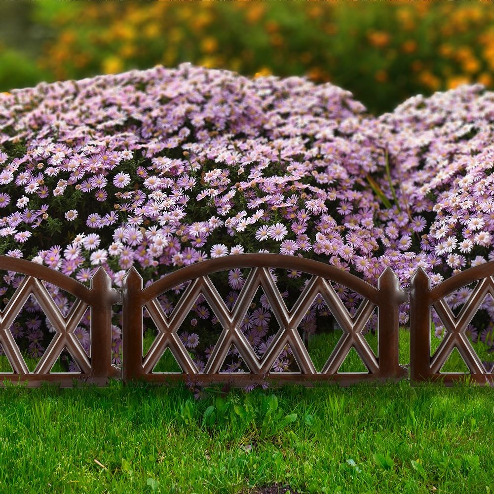 6x САДОВАЯ ограда коричневый край частокола 300 см Вес изделия с упаковкой 0,96 кг