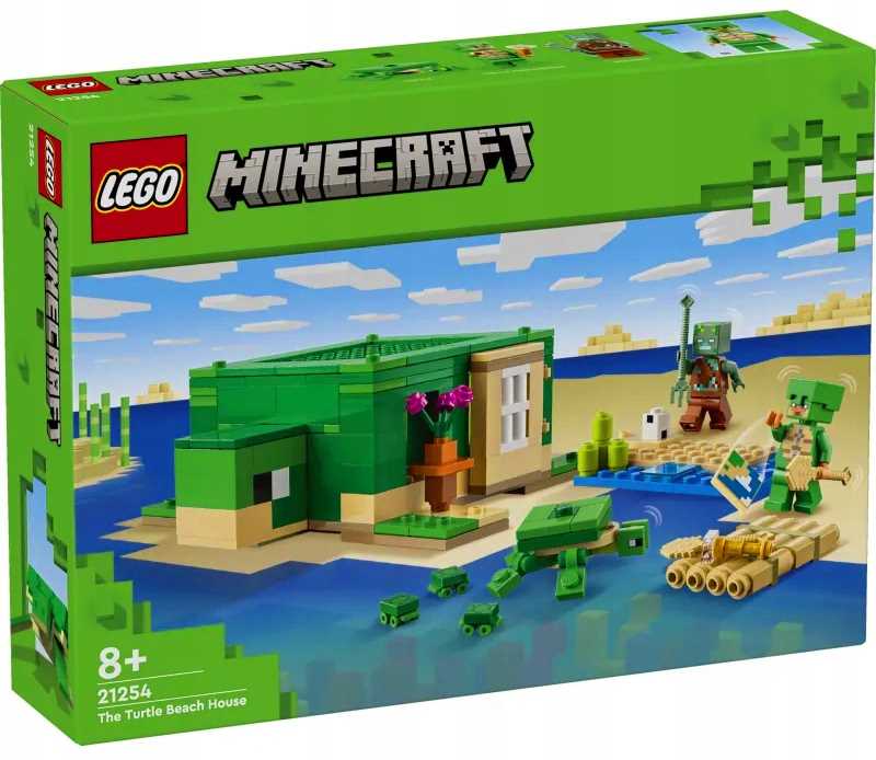 Lego Minecraft Domeček na pláži pro želvy