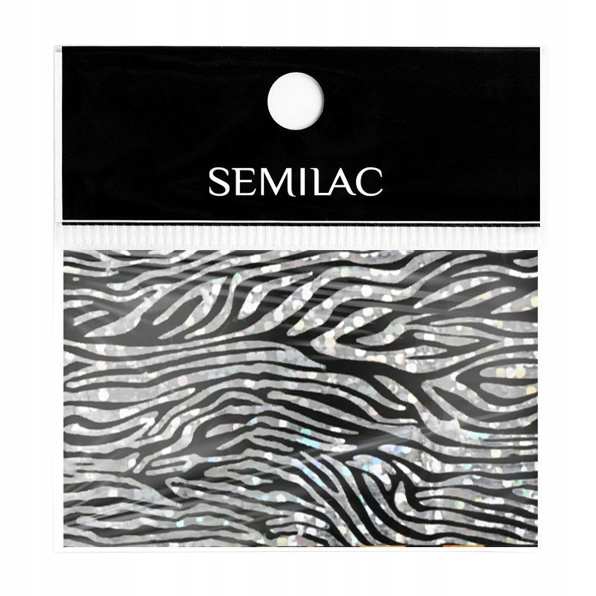 SEMILAC FOLIA TRANSFEROWA NA PAZNOKCIE ZEBRA 20