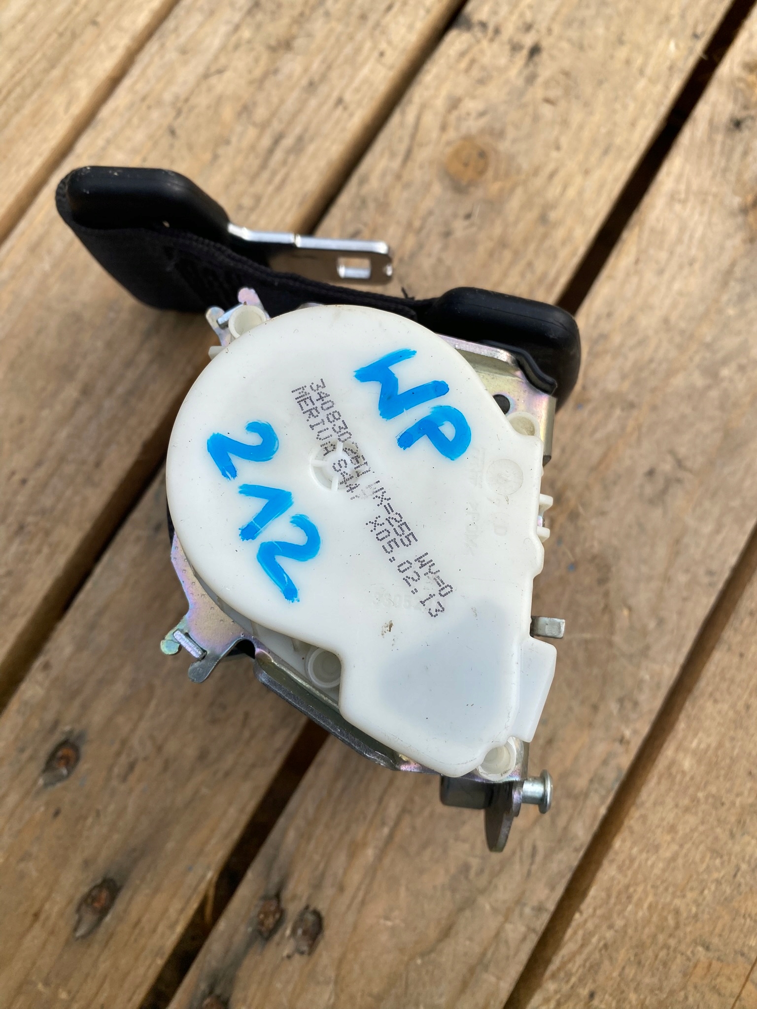 Gurten Sicherheits mitte heck dla Opel Meriva B 340830260