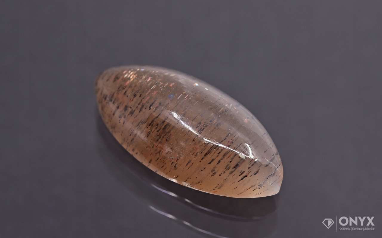 Solární kámen kabošon markýza 28x13,5 mm