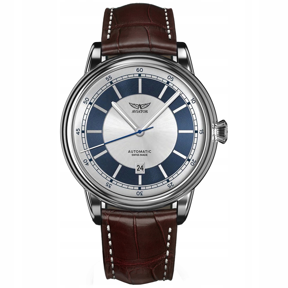 Zegarek Męski Aviator V.3.32.0.273.4.BRDC-3 brązowy