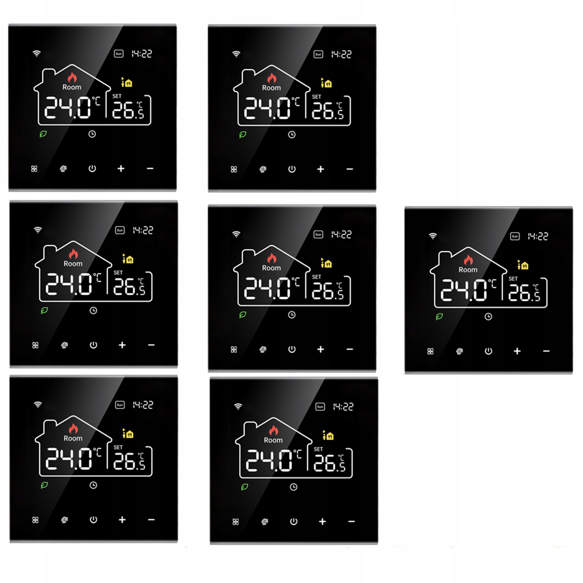 Digitální Wifi LCD termostat pro vodní podlahové vytápění/bojler 7ks