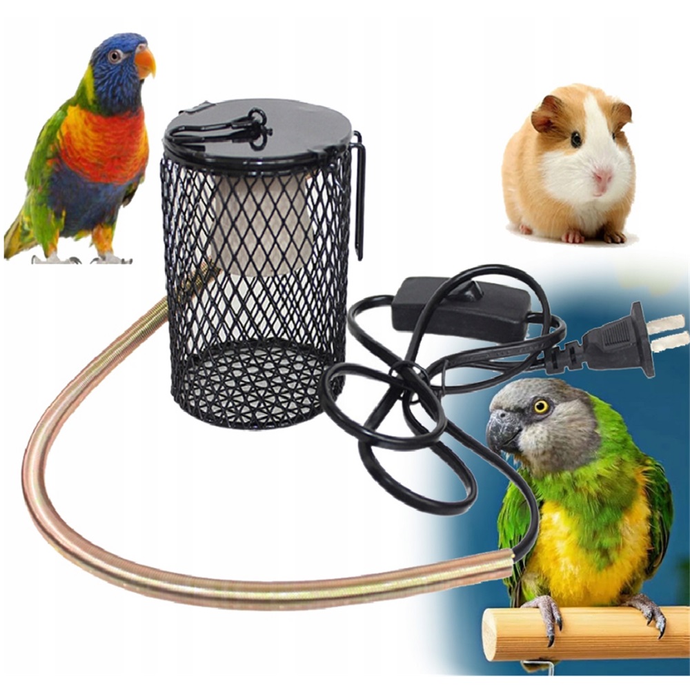 Topná Lampa Pro Plazy Sada 100 W S Krytem Proti Popálení