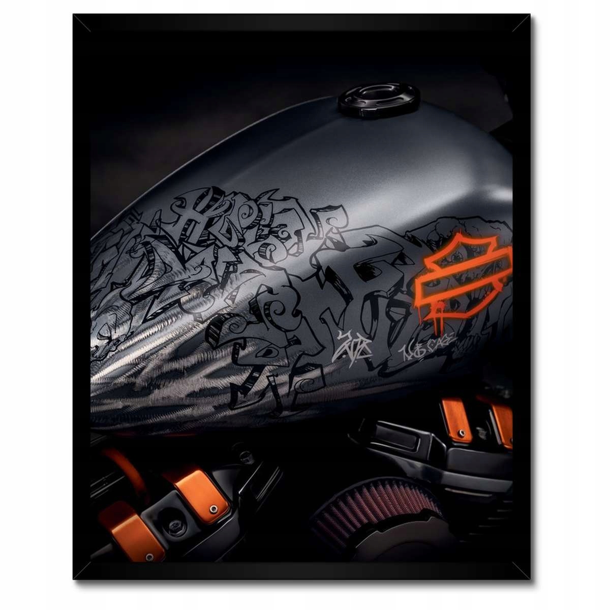Plakáty v rámu 40x50 Harley Davidson Motocykl