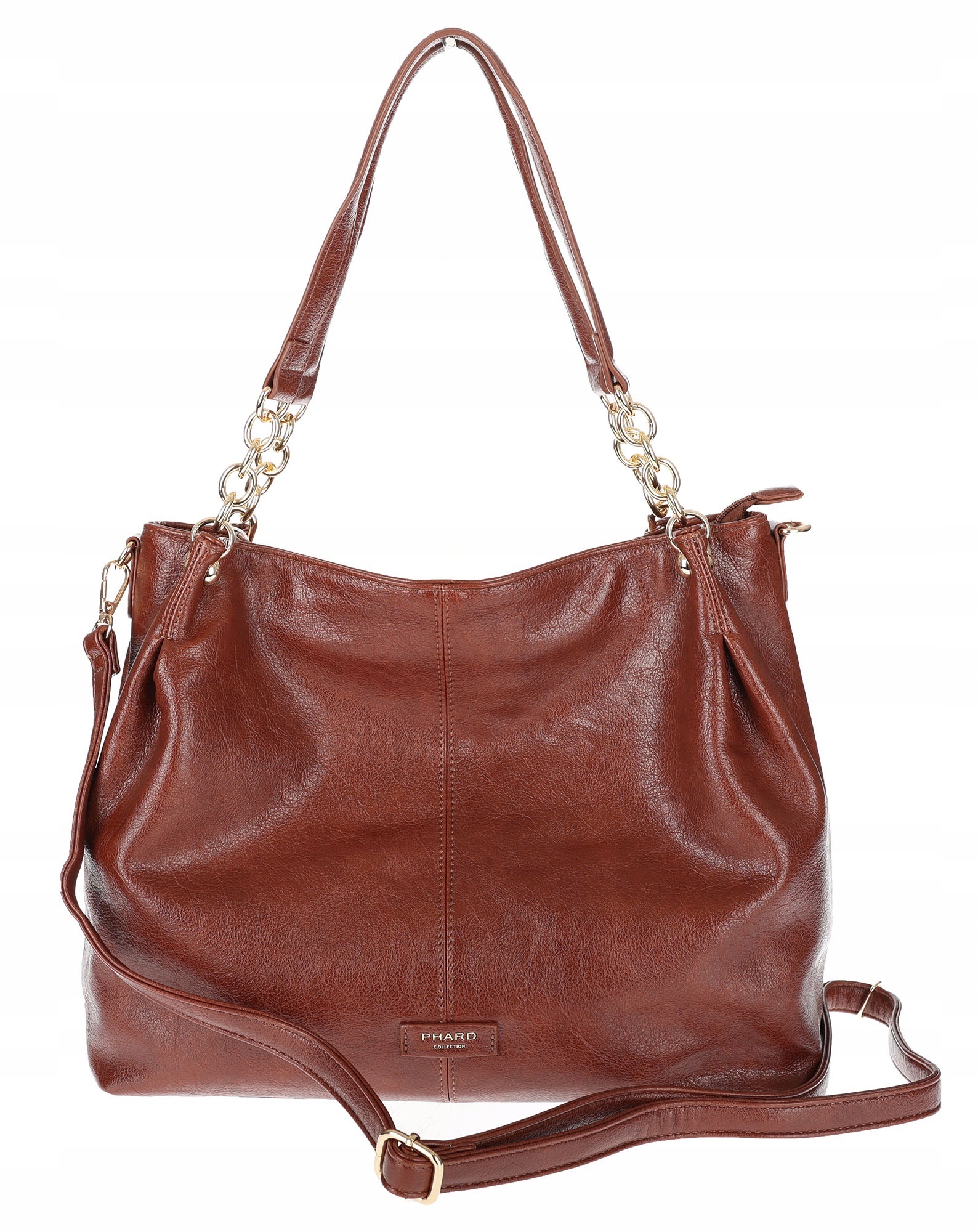 Dámská shopper kabelka A4 elegantní velká módní taška do práce PJ281 Hnědá