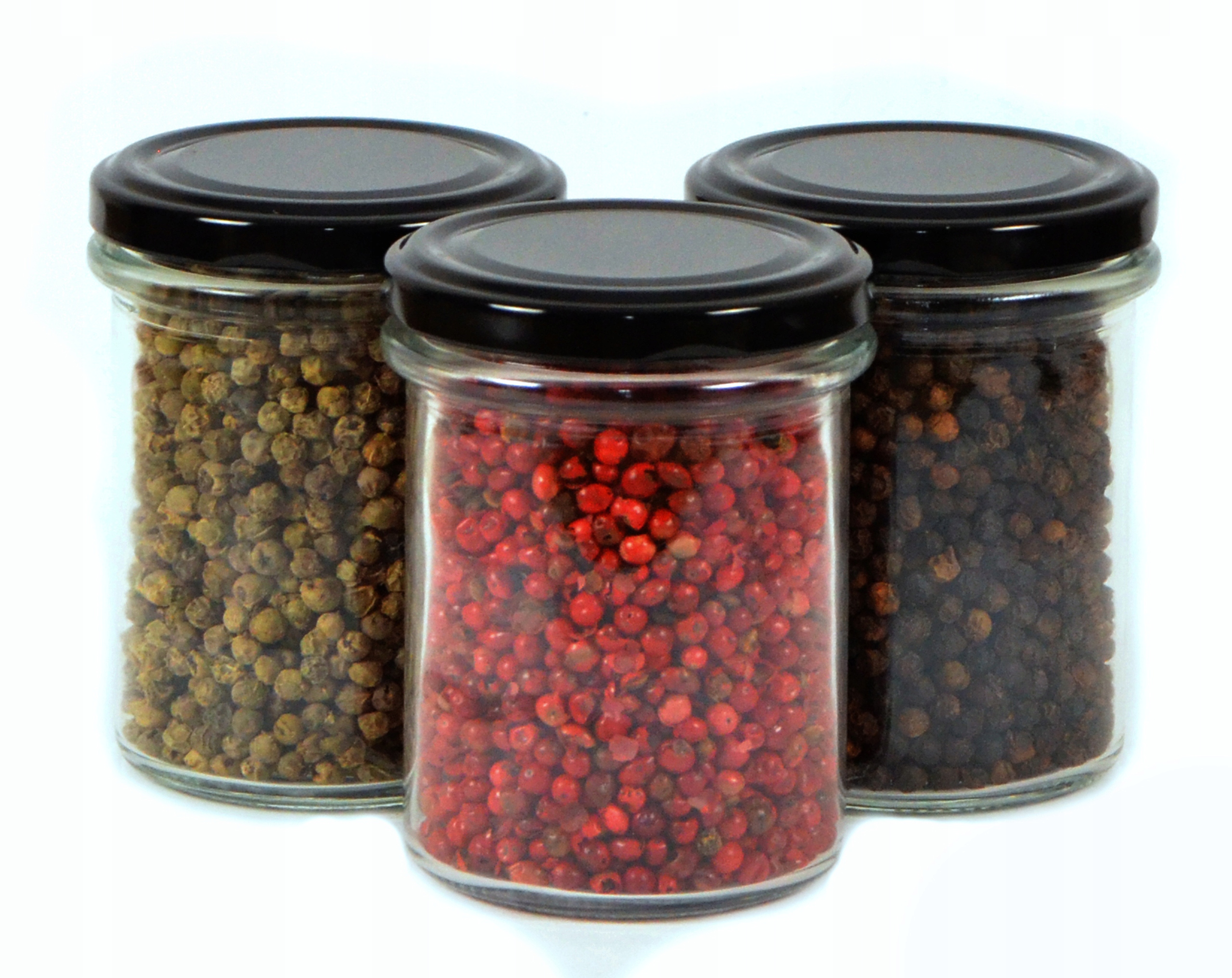 

Szklany słoik 200 ml czarna zakrętka 12 szt