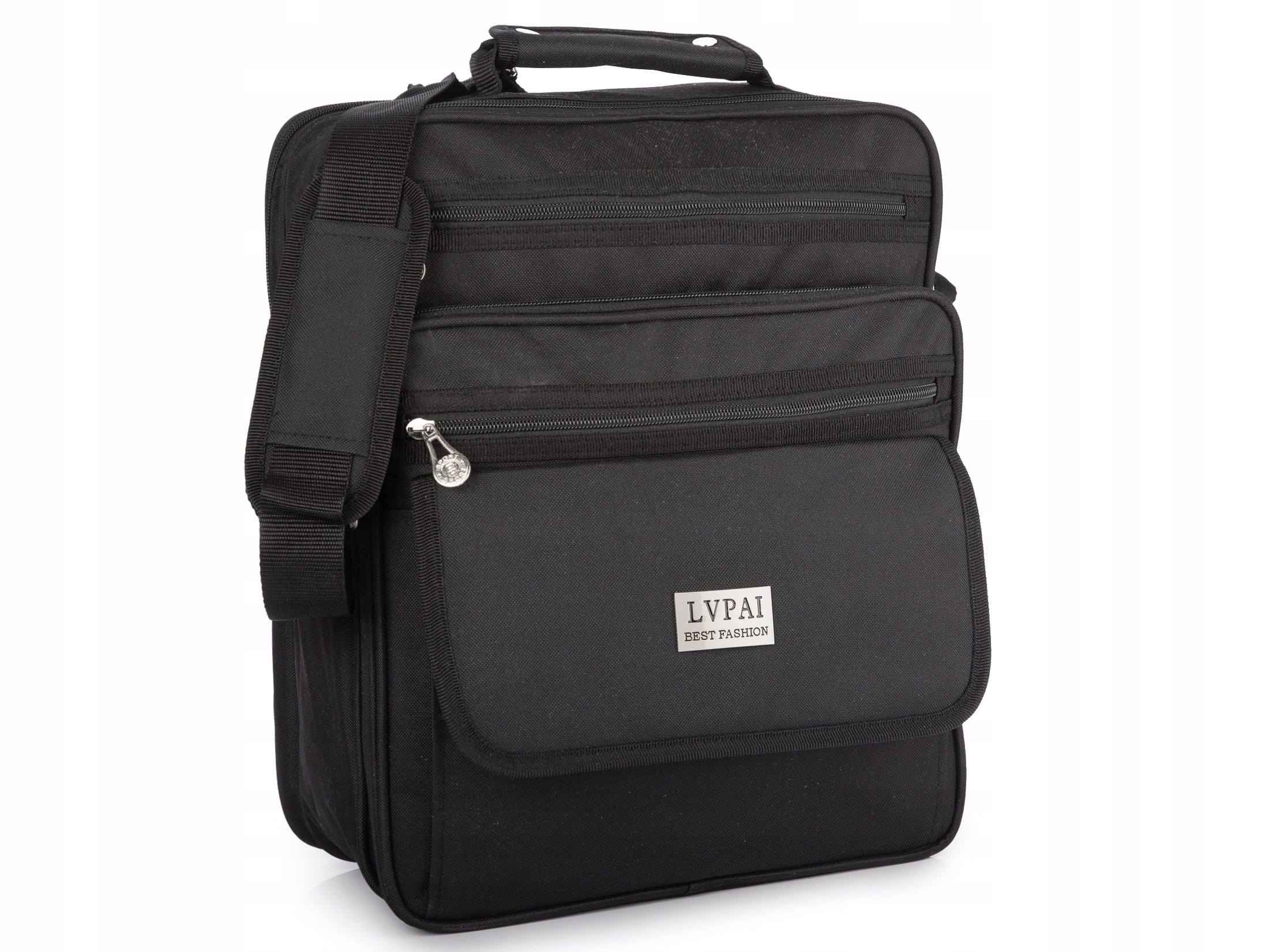 Duża pionowa torba męska na ramię A4 robocza do pracy na studia materiałowa