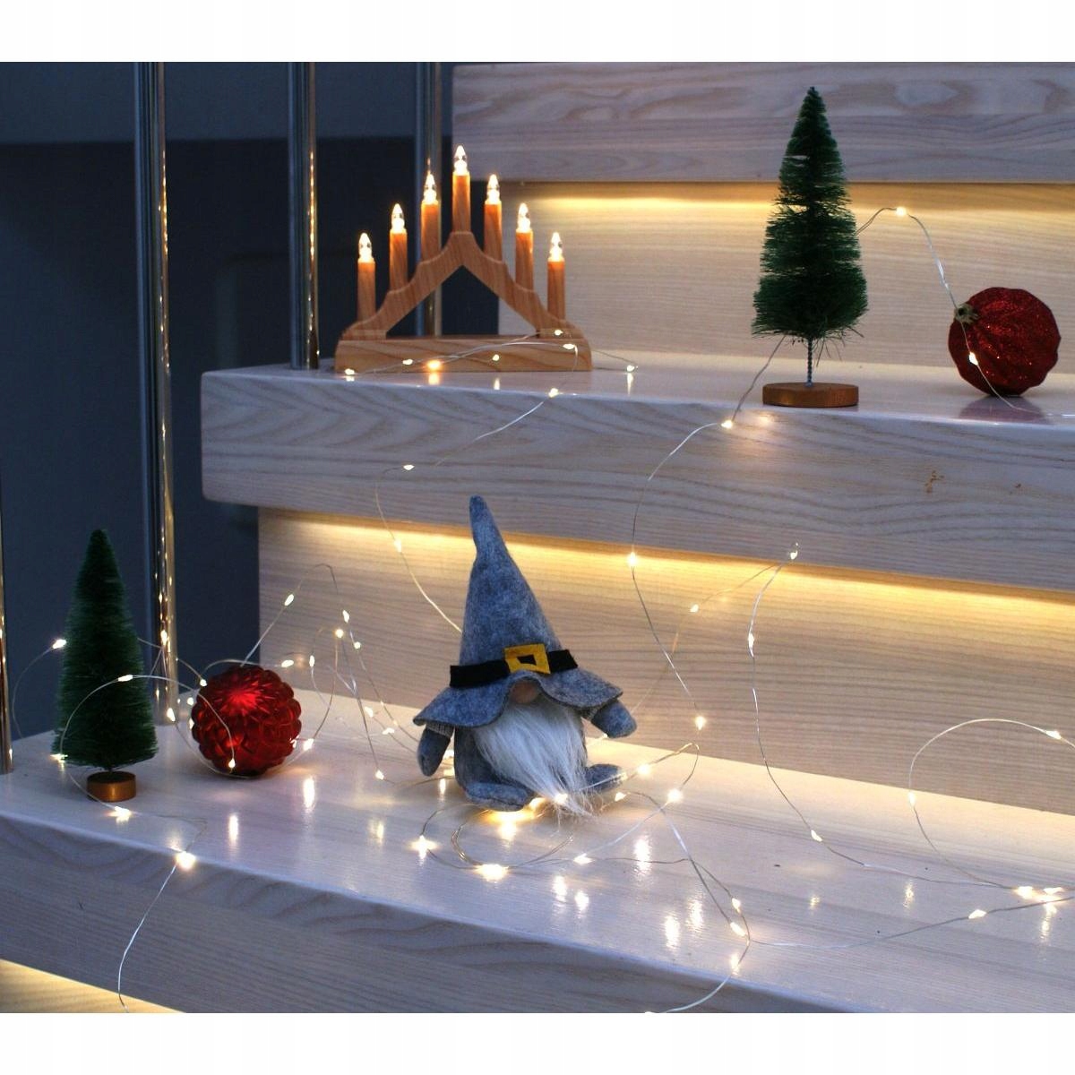 OZDOBA ŚWIĄTECZNA MIKOŁAJ SKRZAT GNOM DEKORACYJNY 15CM WIZARD CZARODZIEJ Marka Saska garden