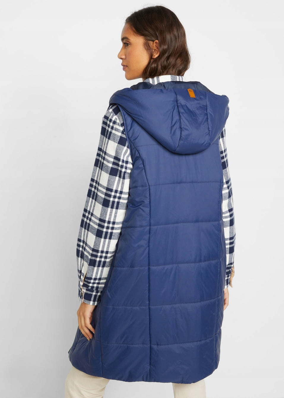 EA271 KAMIZELKA DAMSKA WIOSENA NA ZAMEK Z KAPTUREM BONPRIX 38 GRANATOWA Płeć kobieta