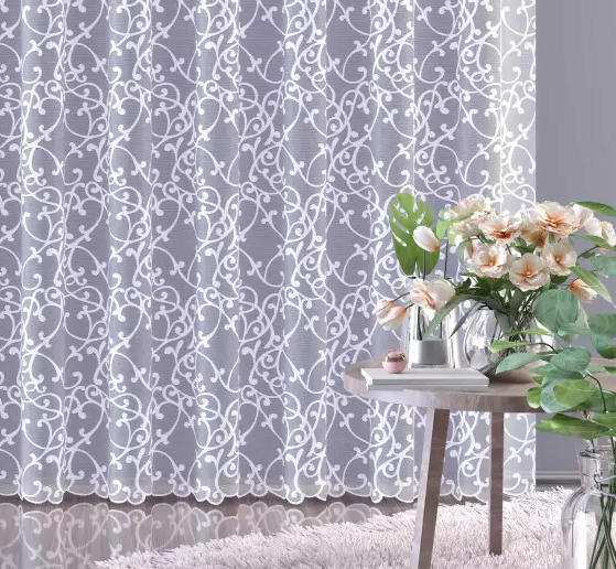 Mg Záclona 619/106 Bílá 270x250 cm Hotová S Páskou K