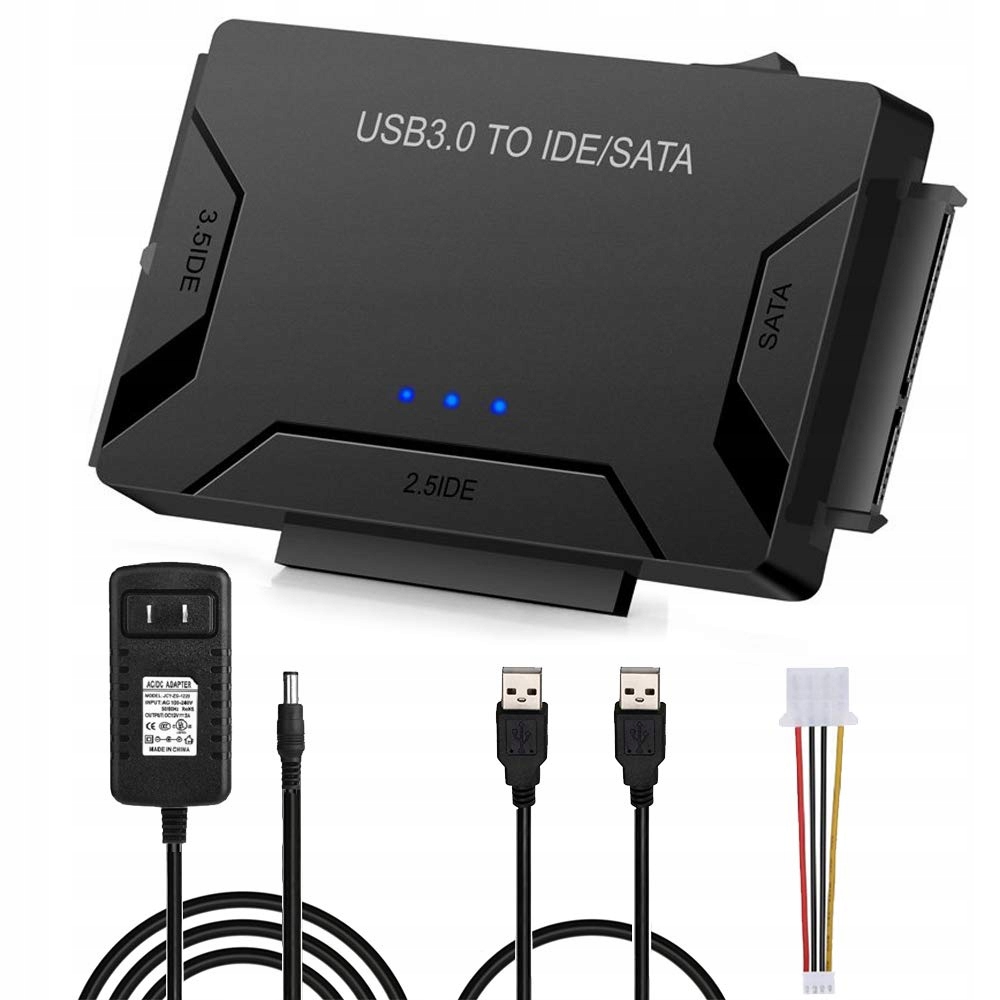 Adapter Mostek Dysków Usb 3.0 Sata Ide 2,5 3,5