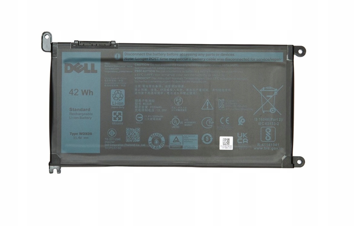 Nová Originální Baterie Pro Dell WDX0R Y3F7Y Vostro 15 5568 P62F 3CRH3 FW8KR