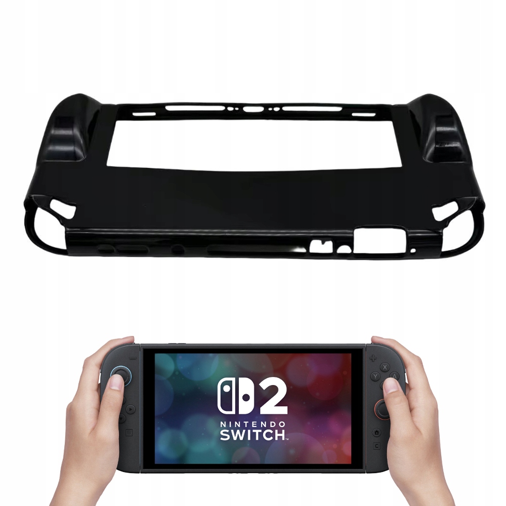 IRIS Nakładka grip plecki etui z TPU na konsolę Nintendo Switch 2 czarny