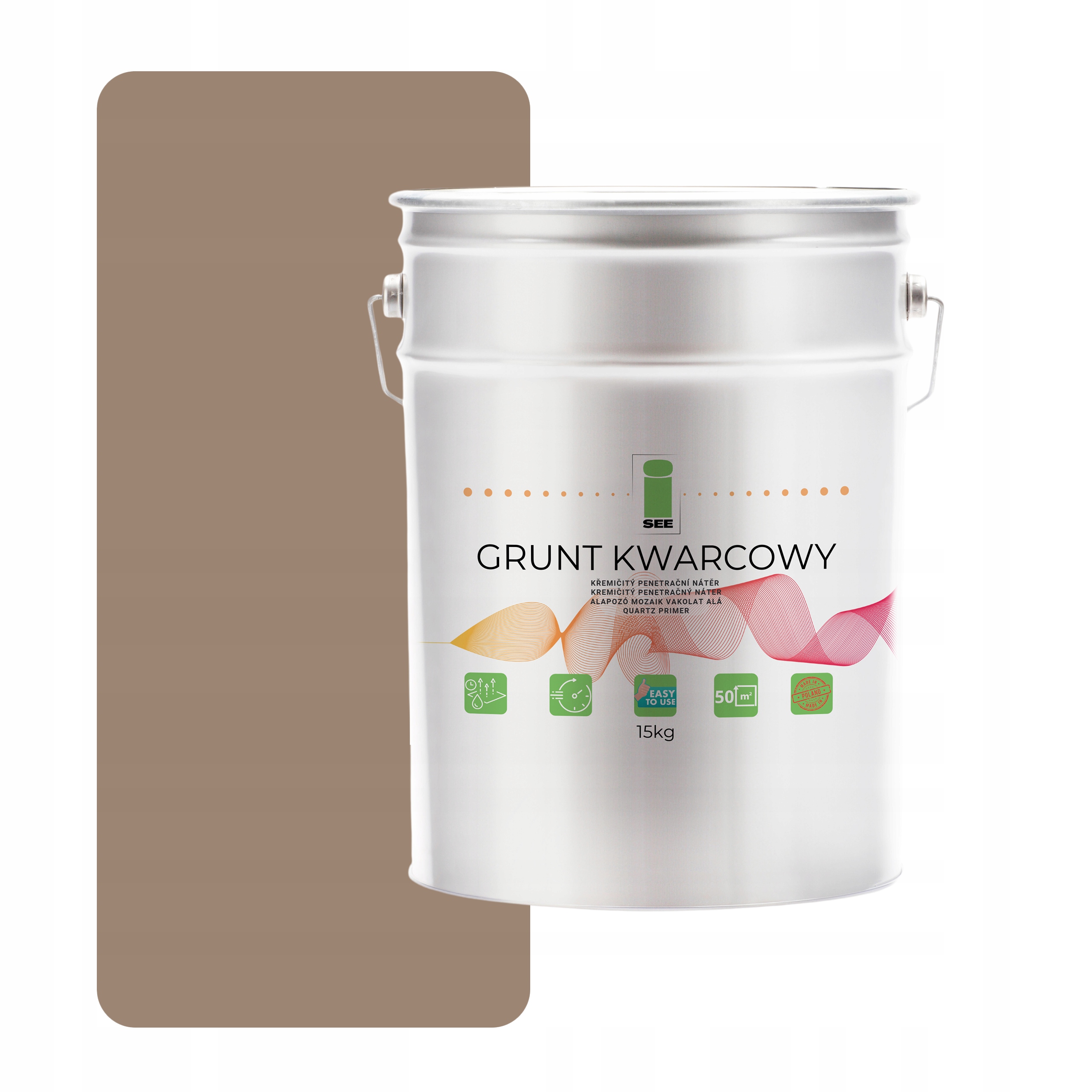 Křemenný Základ Pod Silikonovou Omítku 15 kg Ořechový F535