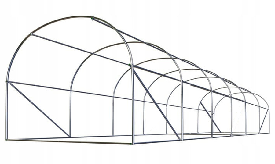 OGRODOWY TUNEL FOLIOWY 6x3x2m SZKLARNIA 18m2 FOLIAK 600x300cm ZRASZACZ Producent Bass