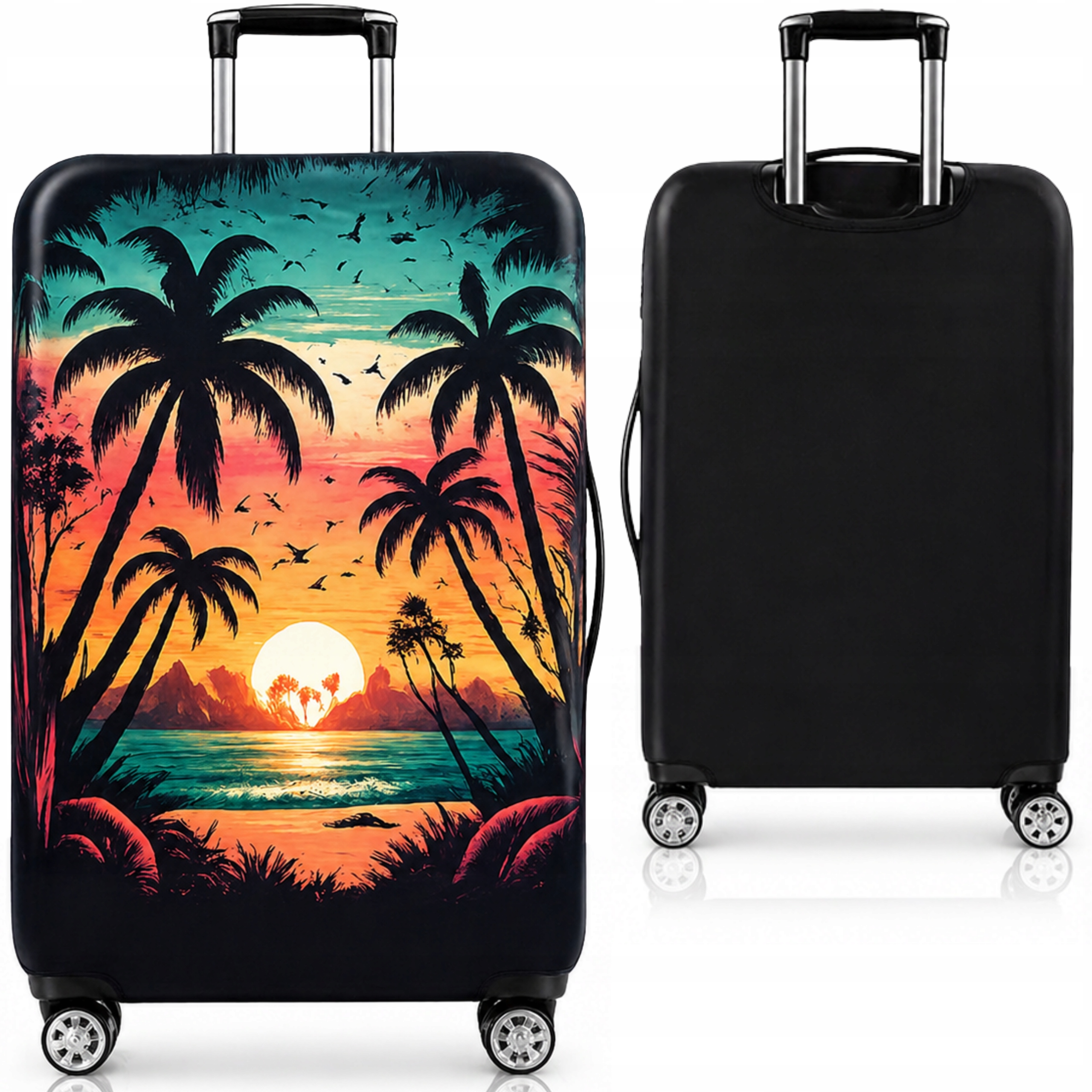 Pokrowiec Ochronny na Walizkę Podróżną Duża XL Etui Bagaż 78x55x35 P6