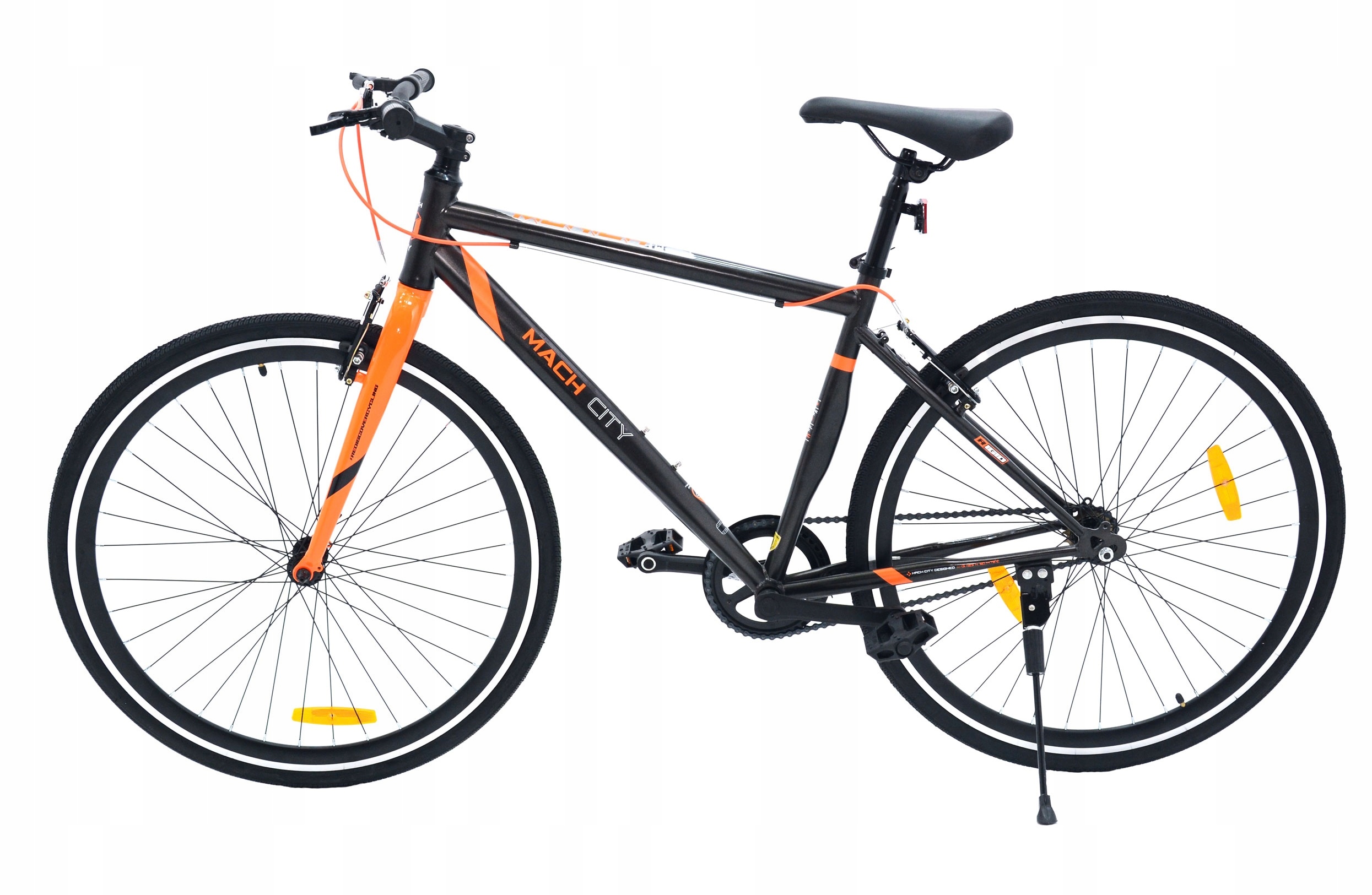 ROWER miejski szosowy 28 Shimano 1 bieg Mach City Model Mach 1 Orange