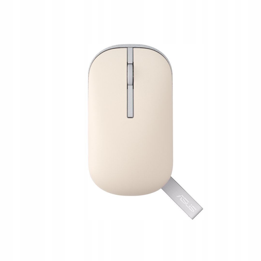 Asus Marshmallow Mouse MD100 Mouse 2.4 GHz, Bluetooth Beige
