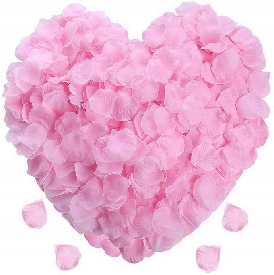 WYSTRZAŁOWE KONFETTI PŁATKI RÓŻ na ŚLUB 80cm x4 Kolor różowy