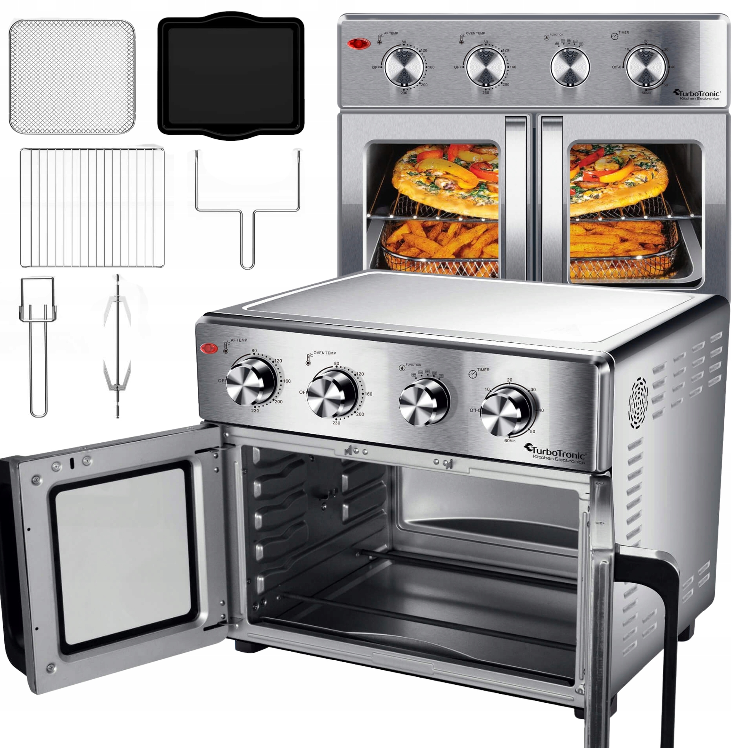 Piekarnik Elektryczny Rożno Frytownica Grill 32L Beztłuszczowa Air Fryer