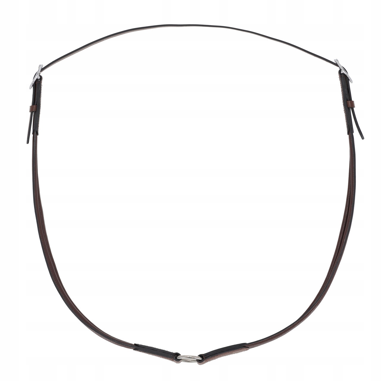 Cordeo pro koně Qhp Liberta Leather kožené nastavitelné černé Cob