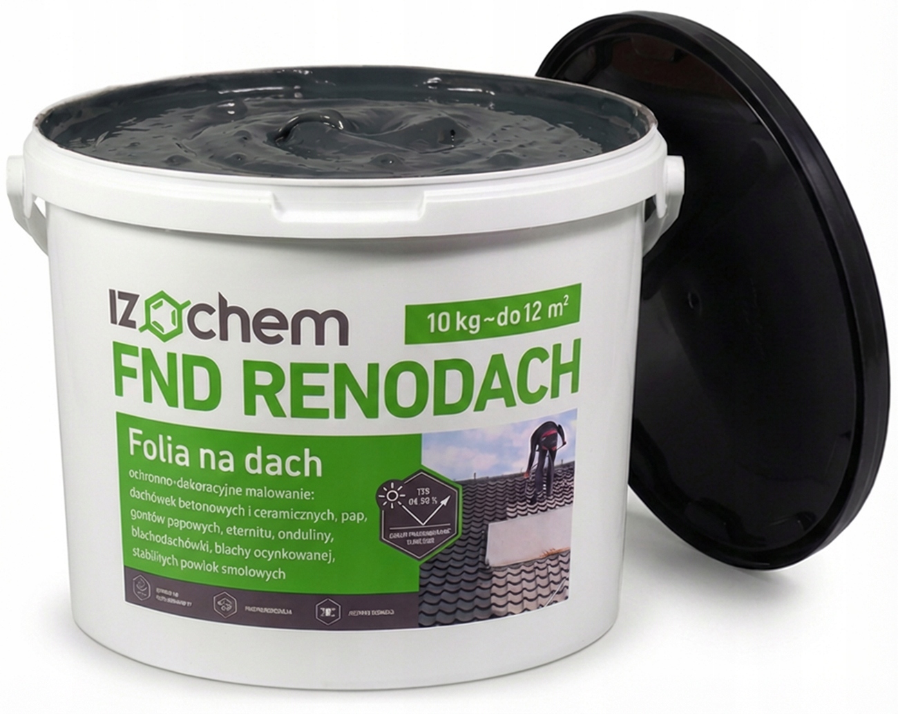 Izochem Renodach 10 kg grafit Barva Fólie na střechu Membrána střešní