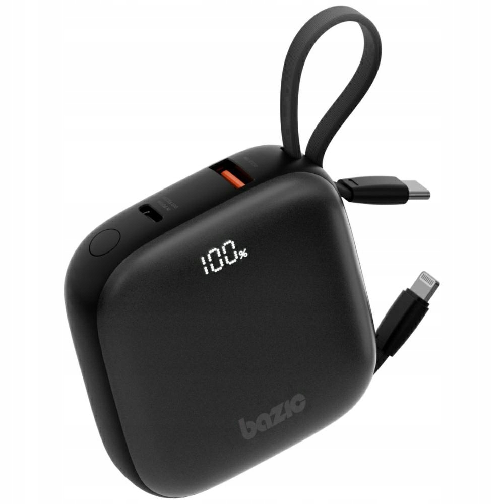 PowerBank 4v1 Bazic Fusion 10000mAh PD20W USB-C/Lightning čierny